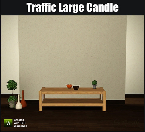 Sims 3 — Traffic Large Candle by Gosik — Traffic Large Candle by Gosik at The Sims Resource. 
