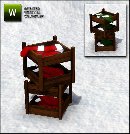 Sims 3 — XMas Market Stocking Crate by sim_man123 — XMas Market Stocking Crate. sim_man123 from TSR. TSRAA