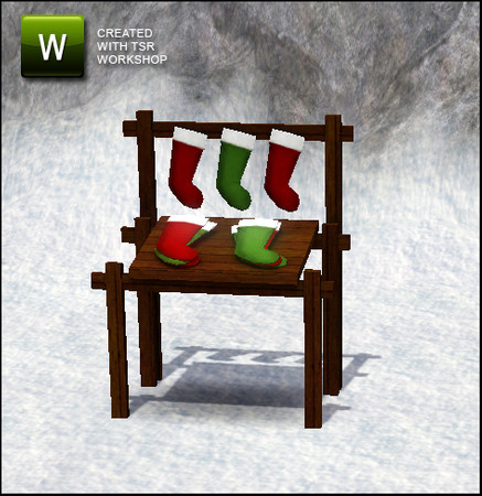 Sims 3 — XMas Market Stocking Stand Deco by sim_man123 — XMas Market 2009 Stocking Stand Deco. sim_man123 from TSR,