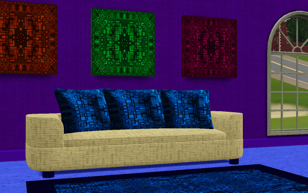 Sims 3 — blue rug by abuk0 — blue rug