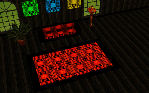 Sims 3 — orange rug by abuk0 — orange rug