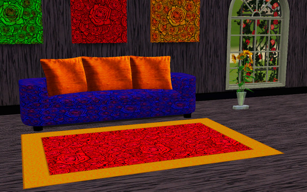 Sims 3 — rose rug by abuk0 — rose rug