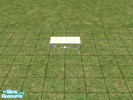 Sims 2 — discoursetablerecolor by fire476 — a white recolor for the discourse dining table