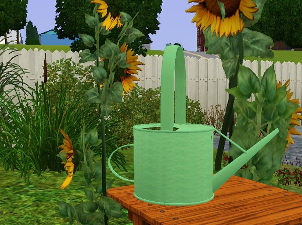 Sims 3 — Watering Can by TheNinthWave — A Watering Can For Your Sim's Gardens.