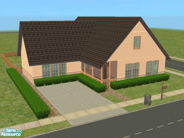 Sims 2 — Lucy by Fejeeper — Perfect starter home, 3 bedrooms, 2 bathrooms, open kitchen and dinning space. Great yard!
