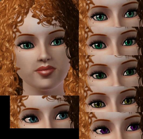 The Sims Resource | Shocking Diamond Eyes
