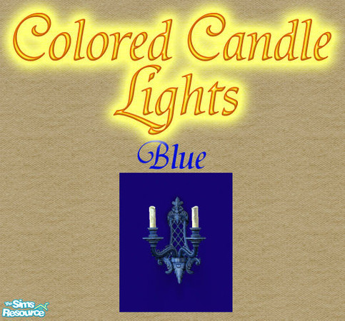 Sims 2 — 4 Elegant Candle Light Recolors - Blue by ad27 — Why just use the boring rusty candles, when you can have