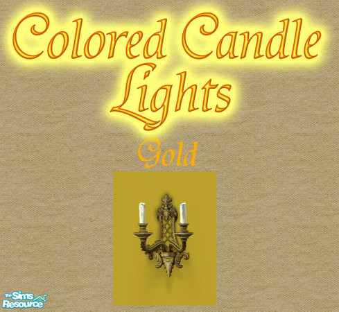 Sims 2 — 4 Elegant Candle Light Recolors - Gold by ad27 — Why just use the boring rusty candles, when you can have
