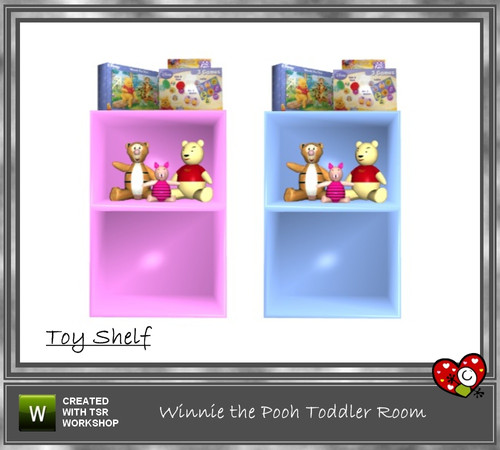 Sims 3 — Winnie the Pooh Toddler Room_ToyShelf by mensure — Winnie the Pooh Toddler Room_ToyShelf by mensure. It is a