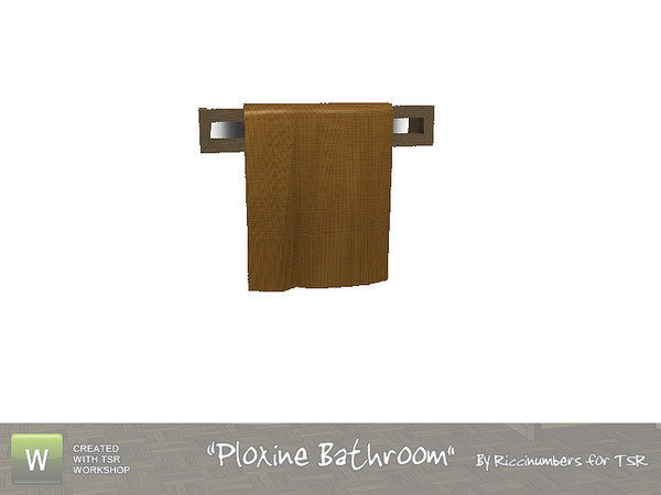 Sims 3 — Ploxine Bathroom Towel Rack by TheNumbersWoman — For my lot building friends, they need a towel rack. So I bring