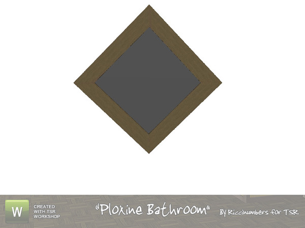 Sims 3 — Ploxine Bathroom Mirror by TheNumbersWoman — You need something to see those teeth whilst you brush. So I