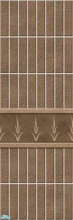 Sims 2 — Studio K Vertical Long Subway - Burnt Almond by StudioKhagerks — 