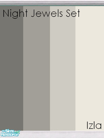 Sims 2 — Night Jewels Set by Izla — This is a set of 4 deluxe wall paints for your Sims' homes. Download and enjoy.