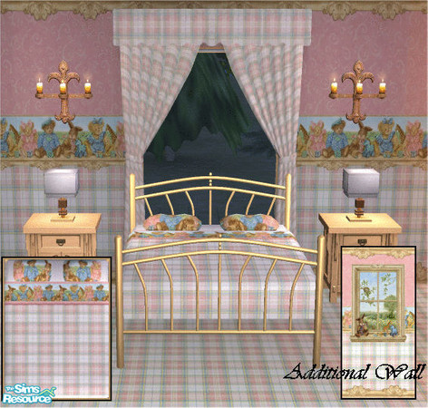 Sims 2 — Pink Rabbit Bedroom Set by frillyfilly — Pink Rabbit Bedroom Set