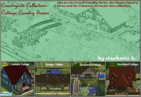 Sims 2 — Cottage Country by stephanie_b. — The Cottage Country Series is the final series in the Countryside Collection.