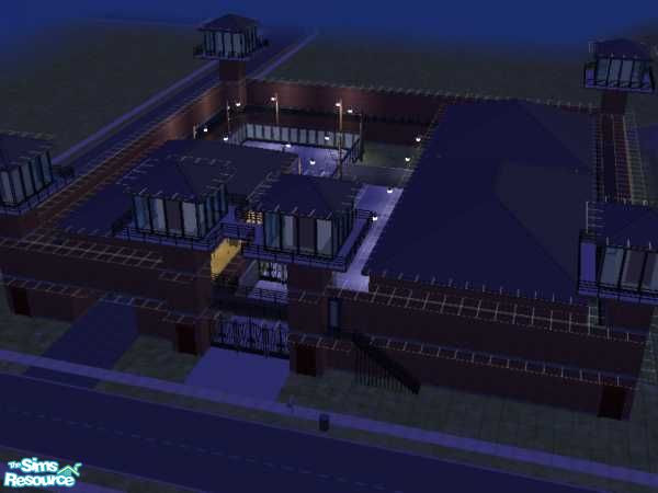 Sims 2 — HM Prison Pleasantview by McMicky — Feel free to trap your visitors inside a cosy prison cell. Make sure to feed