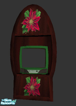 Sims 2 — Christmas Single Bedroom - TV by ead425 — 