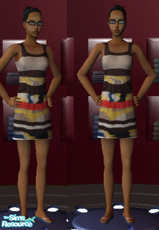 Sims 2 — At an Art Gallery by saimaasad — this dress would be great to wear at an art show or something. i wish i had