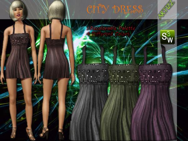 Sims 3 — City by Artizz2 — Artizz City Dress.Enjoy.