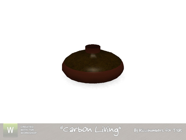 Sims 3 — Carbon Living Vase by TheNumbersWoman — your coffee table need something or other for it...this is the other. By