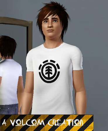 Sims 3 — Element Shirt by volc0m — Element Shirt Age is Adult Sex is Male Type is Everyday and Sleepwear and Athletic 