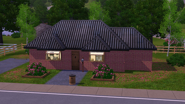 Sims 3 — Little Victor - 1br, 1ba by Flexina — Small house for a couple or single simmer. Open kitchen and livingroom.