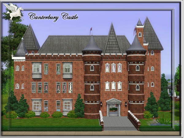 Sims 3 — Canterbury Castle by JCIssette — This small stone castle manor is perfect for those Sims who can't afford the
