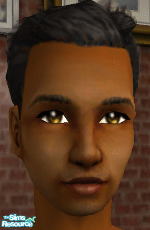 Sims 2 — Sleepy Yellow Eyes by SongOfSerenity — Dark yellow eyecolor. Maxis edit.