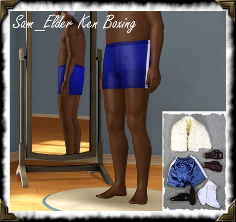 Sims 3 — Sam_Elder Ken Boxing by frisbud — Based on the 1963 vintage fashion Boxing for the Ken doll by Mattel. 2