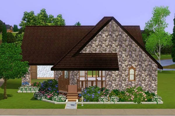 Sims 3 — Blackwell House by CinderSim — A roomy three bedroom home for a medium family. The home includes two bathrooms,