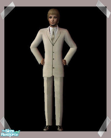Sims 2 — Light Beige Suit by Arbalest — Some stylish formal wear for your male sims! Enjoy! :)