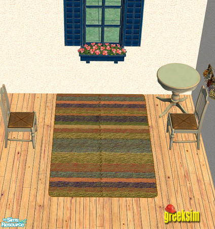 Sims 2 — Greek Handmade Rugs - a by greeksim —  "kureludes" or... in English, Handmade Greek Rugs. My grandma