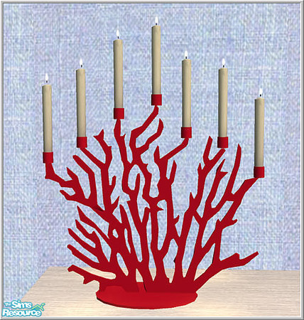 Sims 2 — corall set - B43 Candleholder Corall by Birgit43 — 