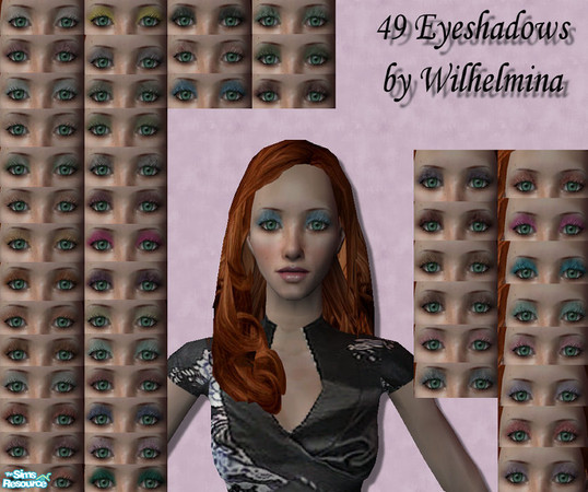 Sims 2 — 49 Eyeshadows #2 By Wilhelmina by wilhelmina81 — This is my first set of eyeshadows ever. I hope you enjoy the