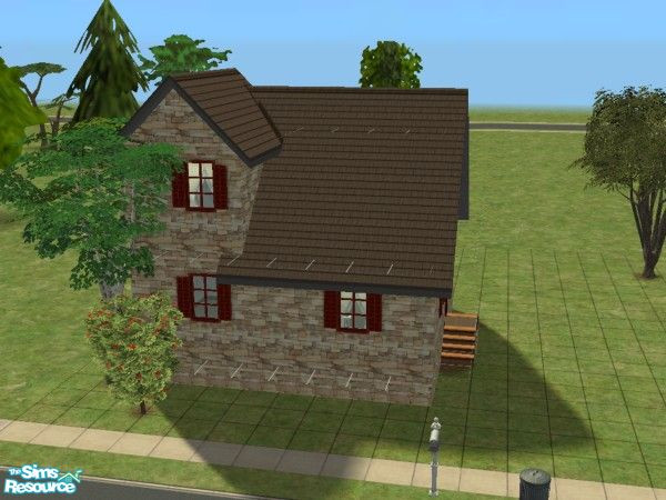Sims 2 — Tiny country starter by elhell — Small house for a lonely sim.