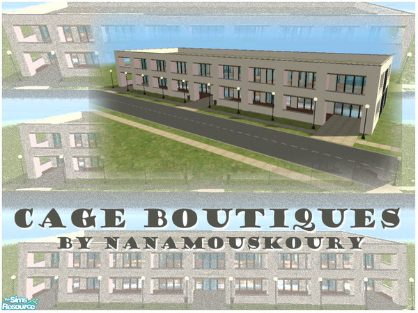 Sims 2 — Cage Boutiques by Nanamouskoury — For the student getting ready for a big date or decompressing after a final