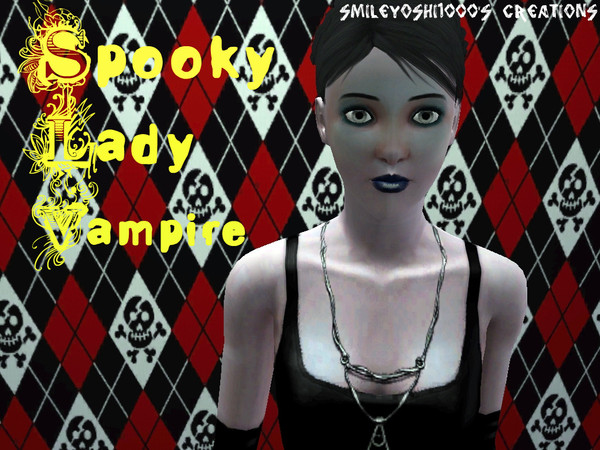 Sims 3 — Spooky Lady Vampire by smileyoshi1000 — The Vampire From Sunset Valley! Eats Humans,and Plants beware of