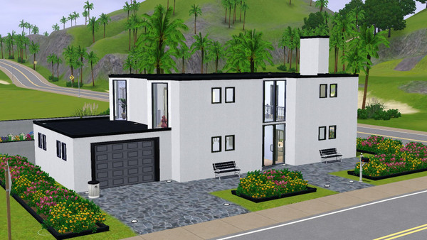 Sims 3 — Stella Beach - 2br, 2.5ba by Flexina — A nice familyhome, kitchen, livingroom and one car garage with space for