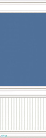 Sims 2 — jsf2CB10CashcraftNauticalOcean by jsf — Beadboard panelling and mouldings hold ocean blue paint that coordinates