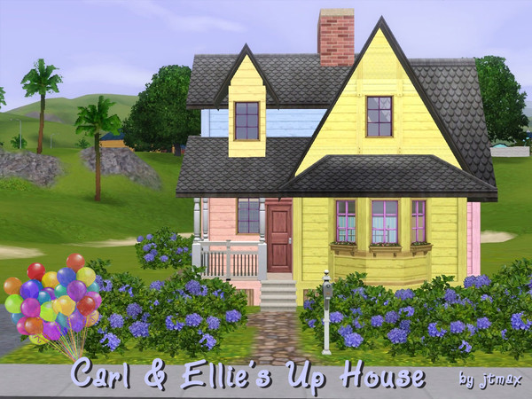 Sims 3 — Carl and Ellies Up House by jtmax — Inspired by the house in the Pixar animated movie UP, this home features one