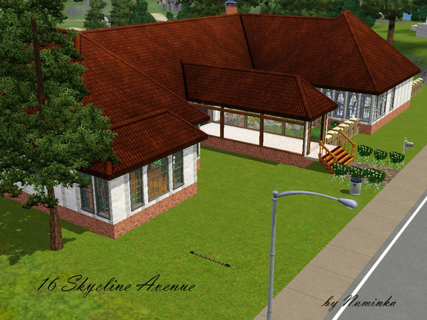 Sims 3 — 16 Skyeline Avenue by naminka — This spacious and comfortable one-story house features two bedrooms, two