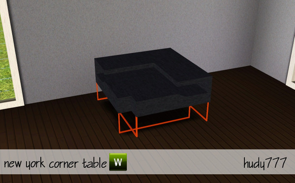 Sims 3 — New York Corner Table by hudy777-design — New York Corner Table by: hudy777
