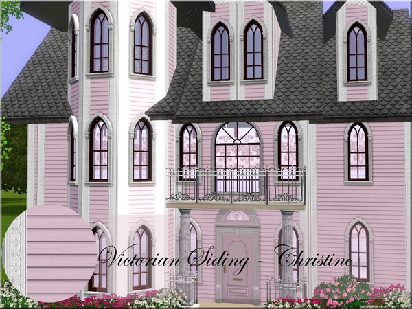 Sims 3 — Victorian Siding dv003 by cm_11778 — Victorian Siding For your Sim Homes. This is a four piece set for Victorian