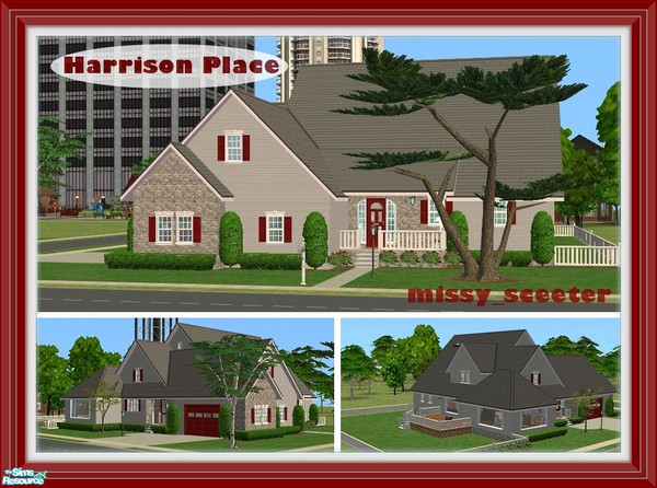 Sims 2 — Harrison Place  by missy_sceeter — 