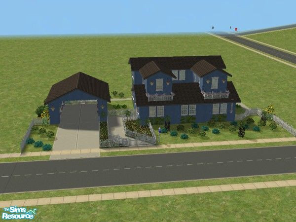 Sims 2 — White-Flag 65 by peepie17 — Lovely house big garden and a carpool Inside: not furnished and decorated Outside: