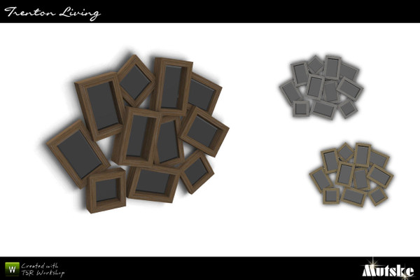 Sims 3 — Trenton Mirror by Mutske — 1 Recolorable part. 3 Variations. Made by Mutske@TSR. TSRAA.