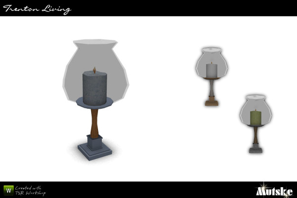 Sims 3 — Trenton Candle by Mutske — Just for decoration. 3 Recolorable part. 3 Variations. Made by Mutske@TSR. TSRAA. 
