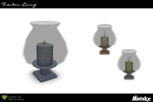 Sims 3 — Trenton Candle III by Mutske — Just for decoration. 3 Recolorable part. 3 Variations. Made by Mutske@TSR. TSRAA.