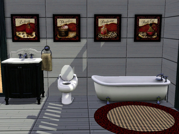 Sims 3 — Gregory Gorham Vintage Bath Oil, Lotion, Perfume and Powder Wall Art by ahundley — Gregory Gorham Vintage Bath