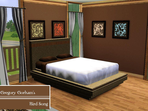 Sims 3 — Gregory Gorham Bird Song Wall Art by ahundley — Gregory Gorham Bird Song Wall Art